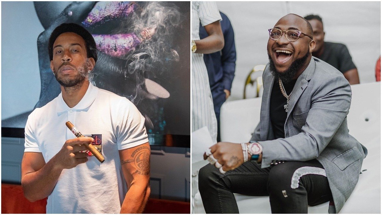 Ludacris Records Song With Davido : Brings His Family To The Studio