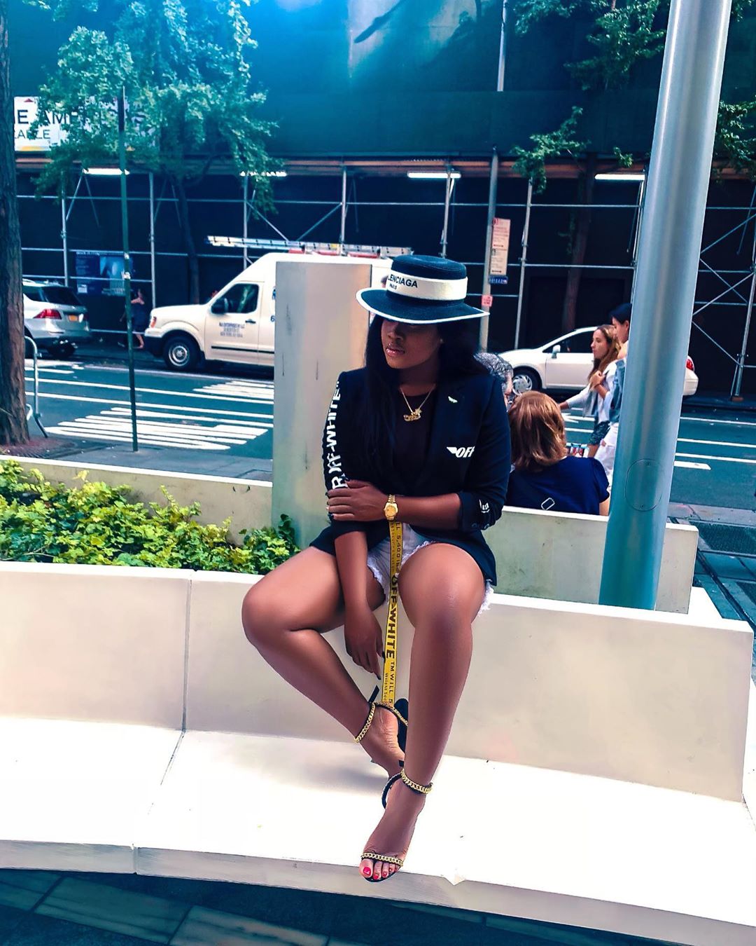 Never to be caught unfresh - Cee-C rocks Bum shorts & Black Jacket in New Photos
