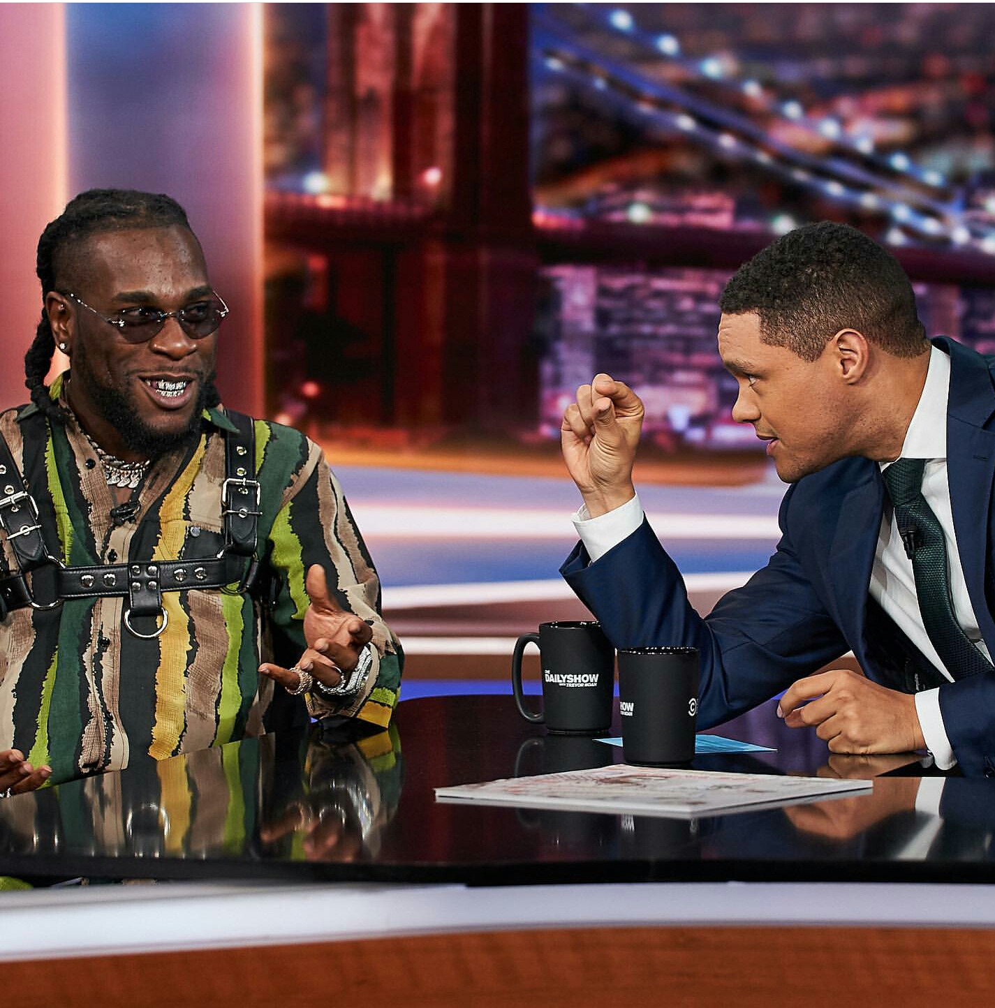 Burna Boy makes his debut on the Daily show with Trevor Noah