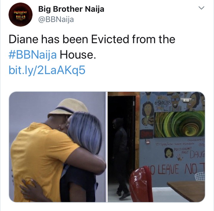 Diane has just been evicted from BBNaija 