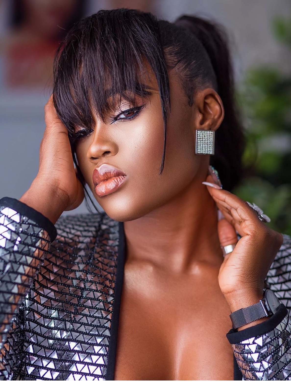 Cee-C Stuns In Cleavage-Baring Suit In Hot Photos 1 2E8B66BA 7012 4528 A998 A6C4C41D1577