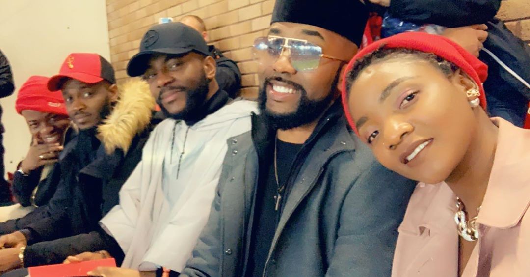 Rare Photo Of Simi, Ebuka, Banky W At Old Trafford In Manchester United, UK 