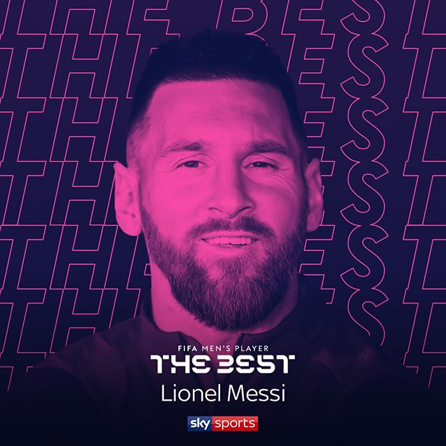 Lionel Messi winning FIFA Best Men's Player 2019 season