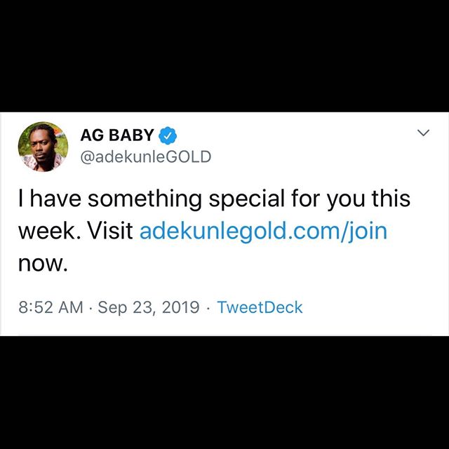 Adekunle Gold has surprise for fans 