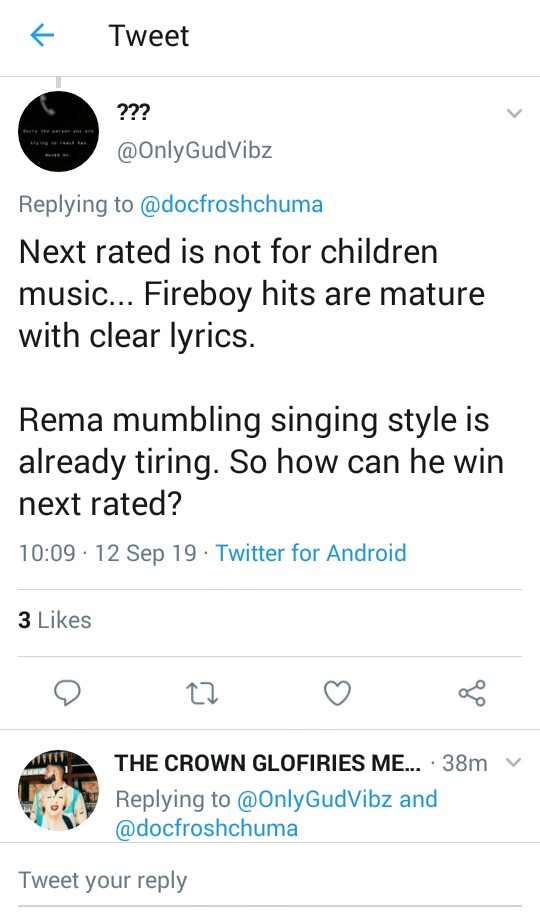 FireboyDML vs Rema reaction 2