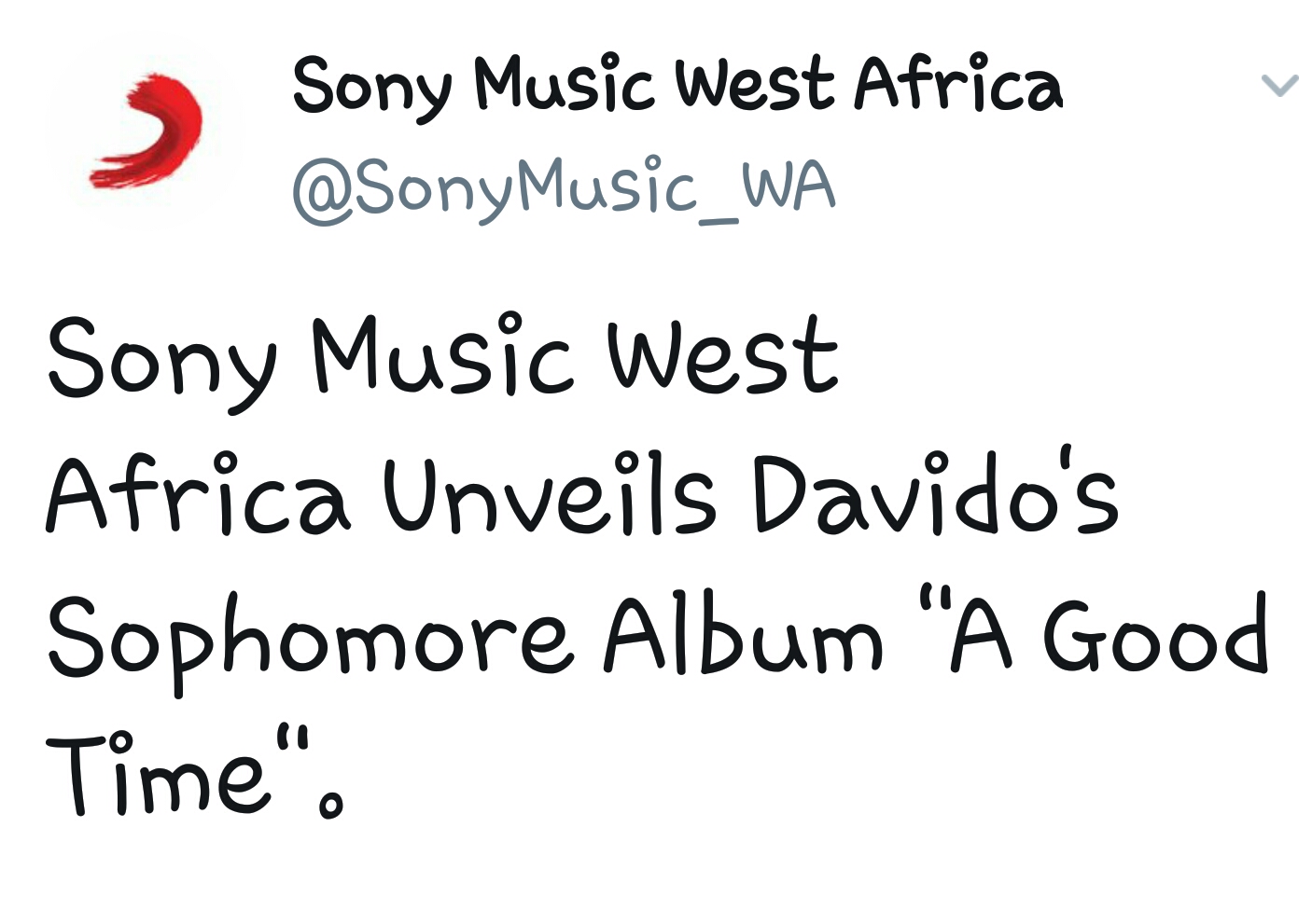 Announcing the title of the album, the singer said all songs on the album could be credited to Nigerian producers except one international producer.