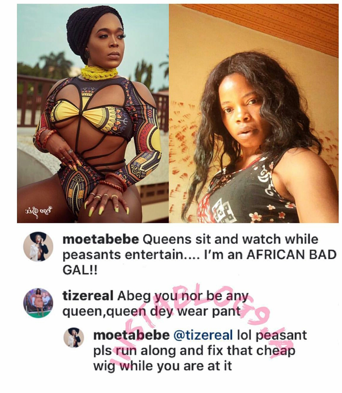 War of Words between OAP Moet Abebe and a follower over a wig gets social media buzzing