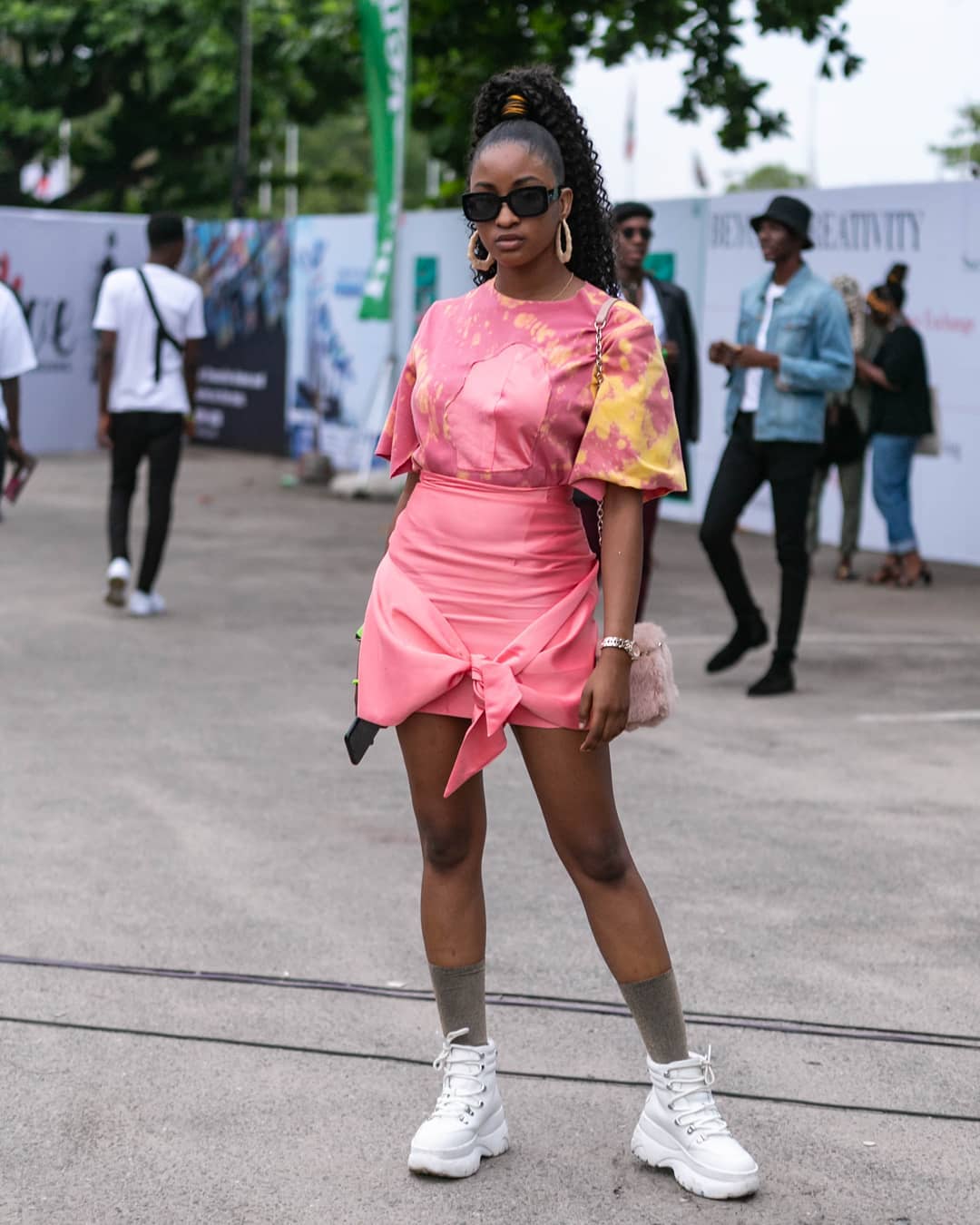 Ex Housemate Kim Oprah keeps glowing as she attends Lagos Fashion Week