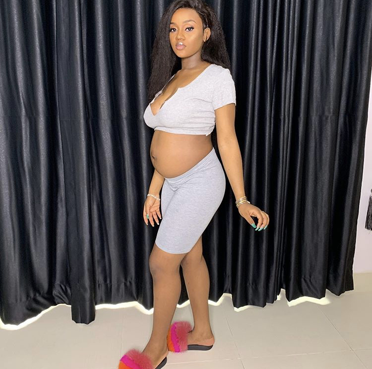 Chioma Rowland Showcases Her Baby Bump at 5 months 