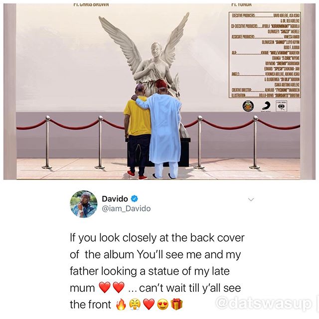 Davido shares album cover with his dad and late mum 