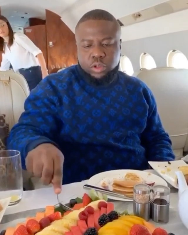 Hushpuppi grooves to timaya's song "I can't kill my self " on a private Jet