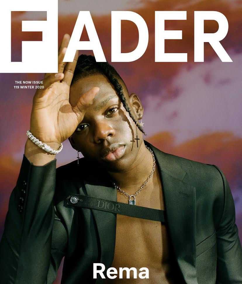 Rema thanks FADER magazine for cover story 