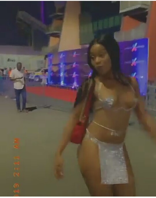 Efia Odo strips nude on the streets 