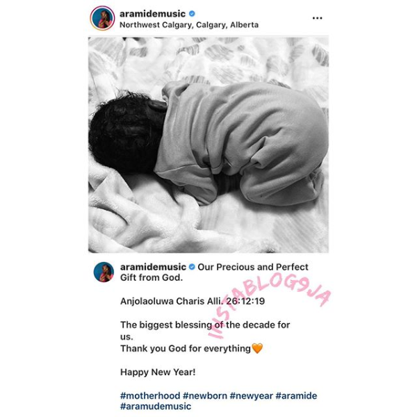 SingerAramide and her husband, Pelumi welcomed a beautiful baby girl 2 Screenshot 2020 01 15 Instablog9ja instablog9ja • Instagram photos and videos