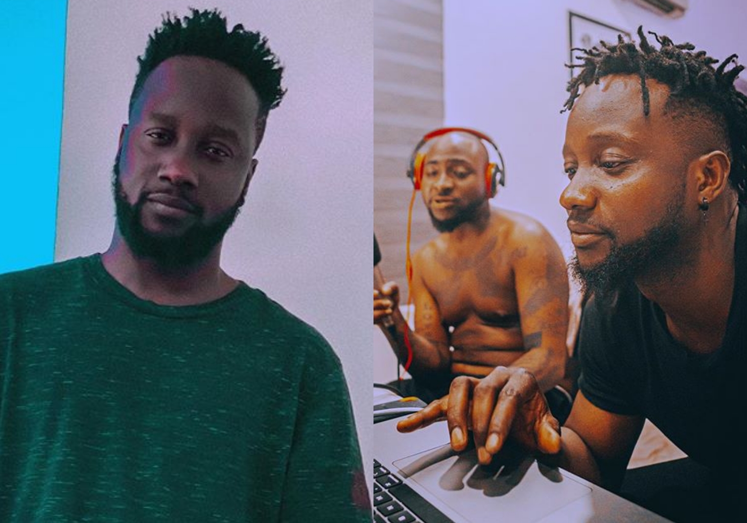 Spearoach Beatzz excited as he finally work with GOAT, Davido (Photo)