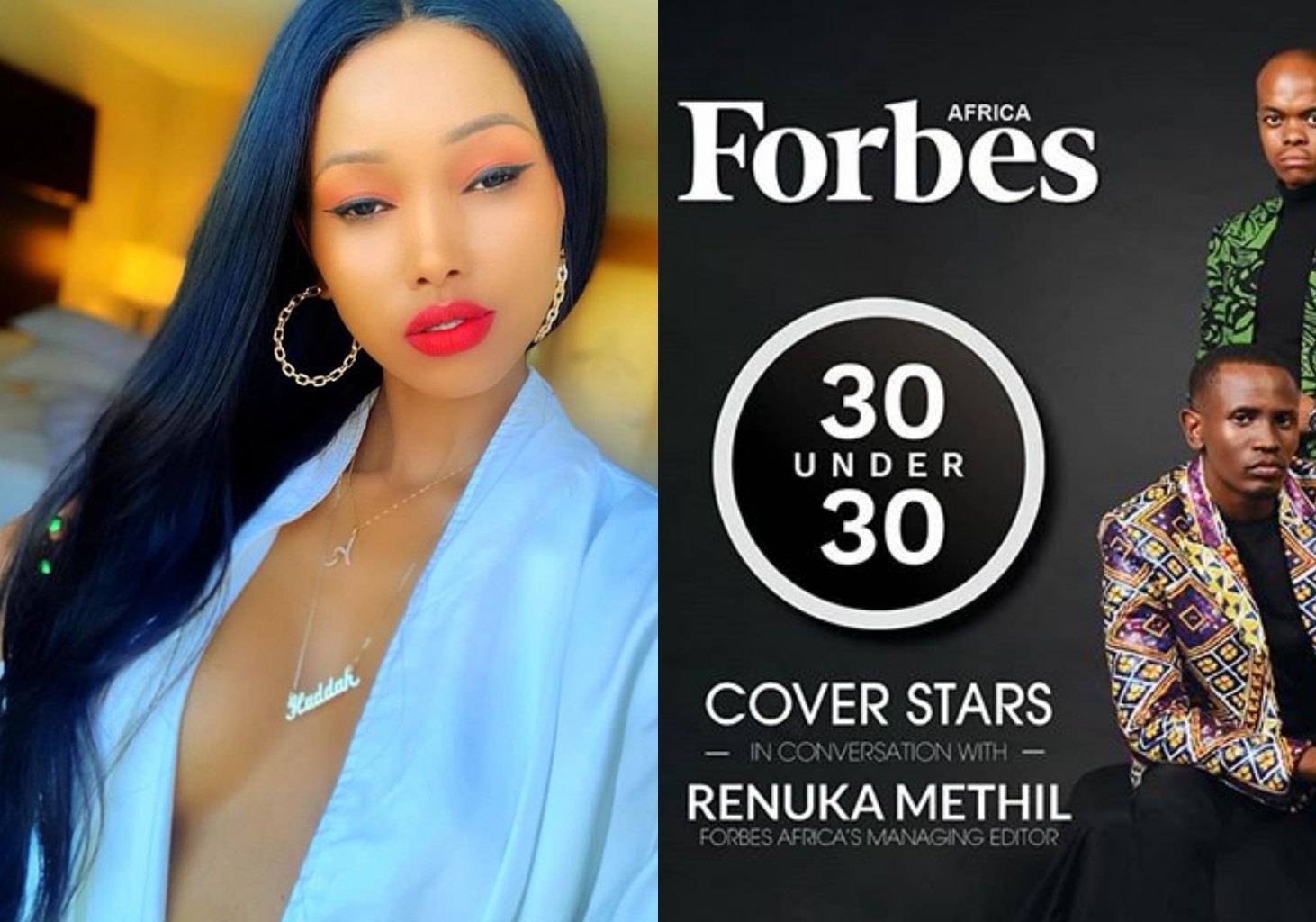 "It's connection and not Hardwork" – Socialite, Huddah Monroe rubbishes 2020 Forbes Africa 30 under 30 List