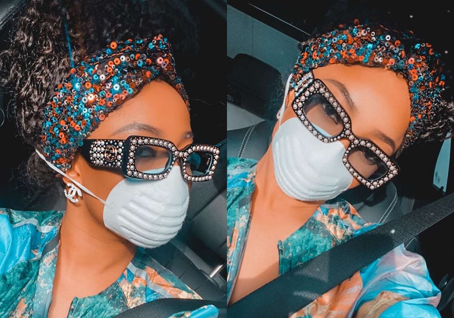 Toke Makinwa dish out new facemask fashion goals for fans (Photos)