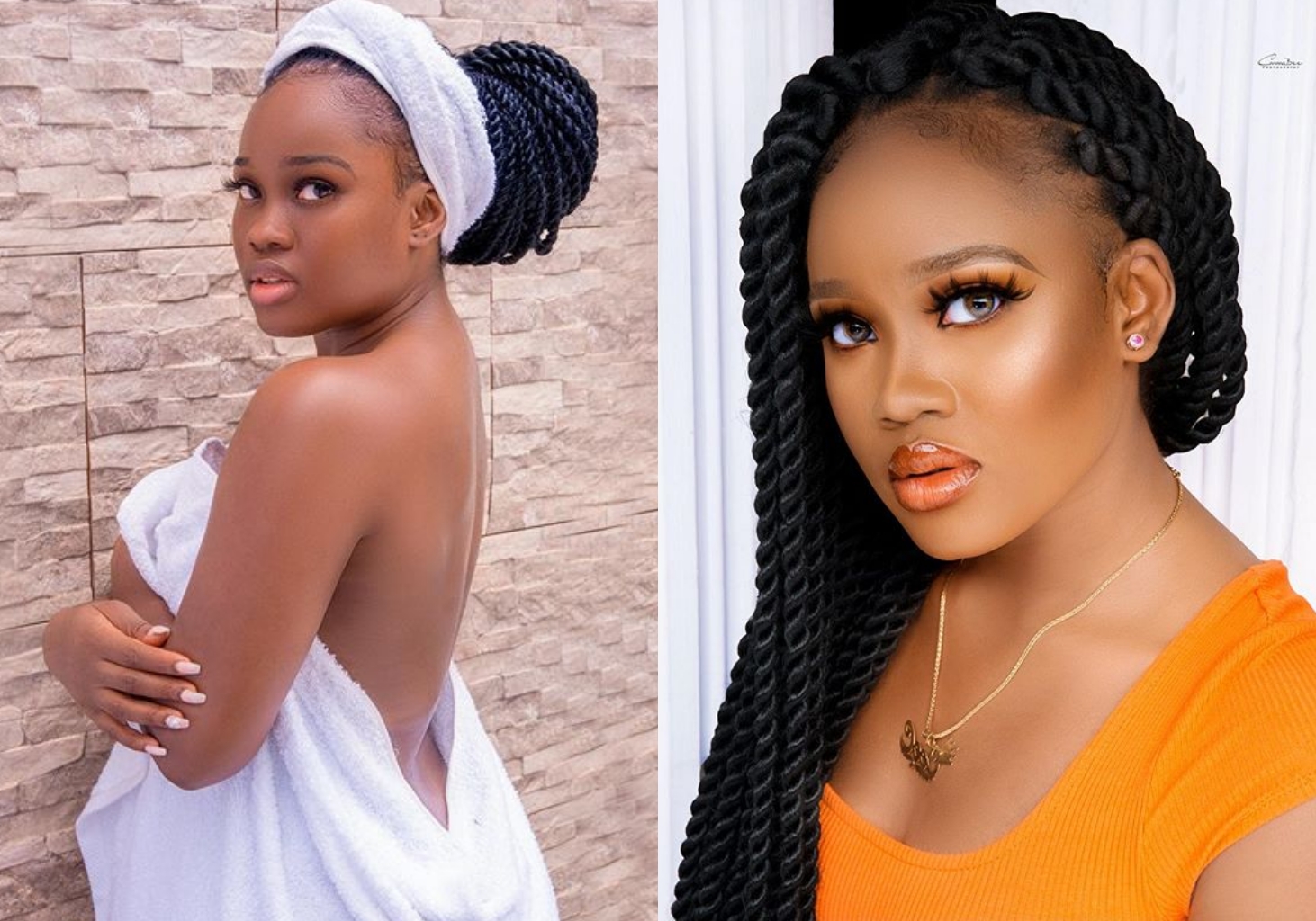Cee-C tension IG as she goes topless in new photoshoots