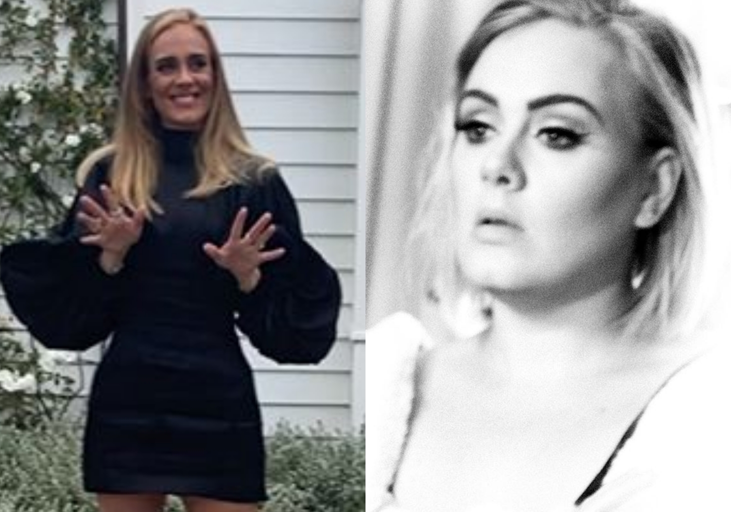 "That Waist is snatched" – Adele shows off her snatch physique, fans reacts (Photos)