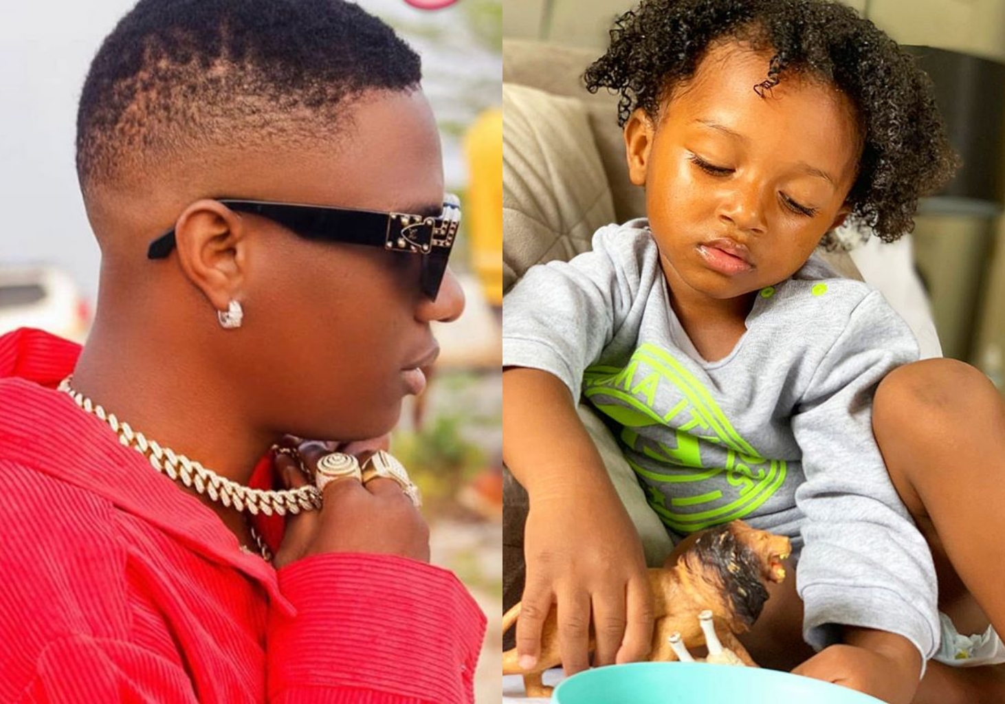 "Proud Dad" – Wizkid enjoys priceless moment with his son, Zion (Video)