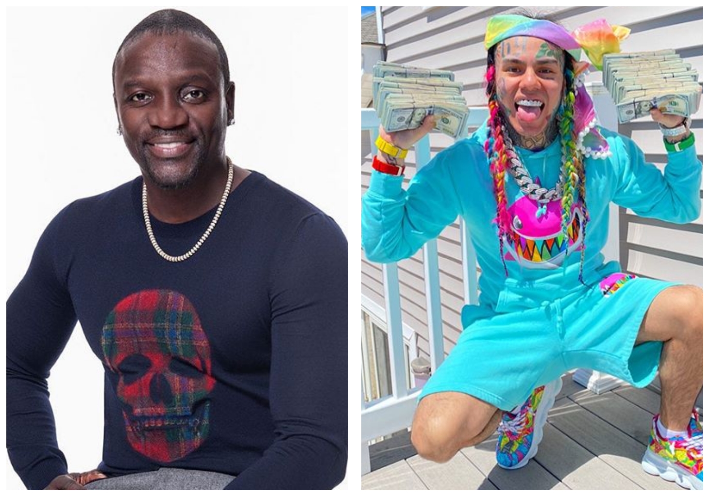 Legendary rapper, Akon and 6ix9ine set to battle on Instagram Live Broadcast