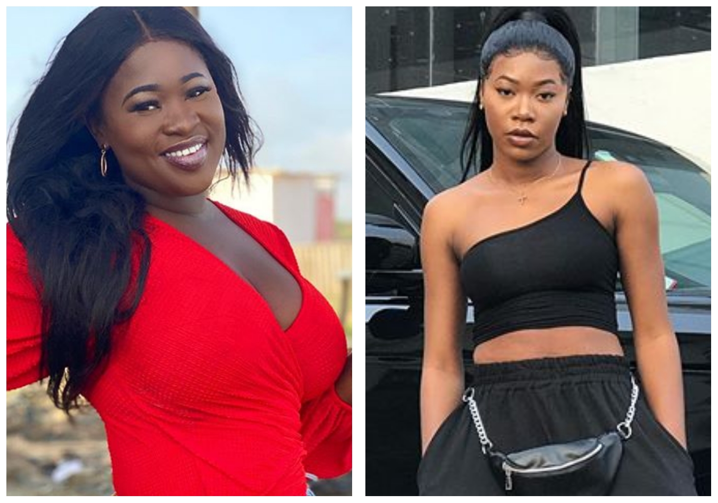 Ghanaian singers, Sista Afia and Freda Rhymz fights dirty at TV Station Premises (Video)