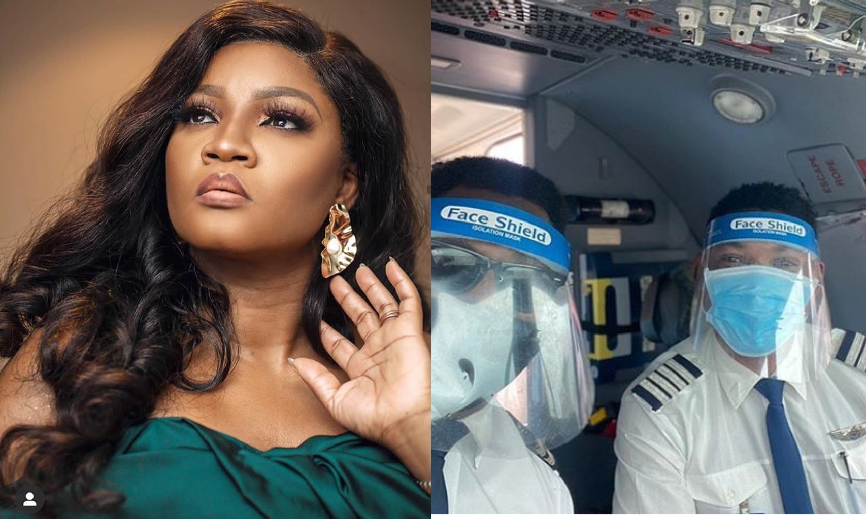 Omotola Jalade laments as her husband flies back Chinese Doctors (Photos)