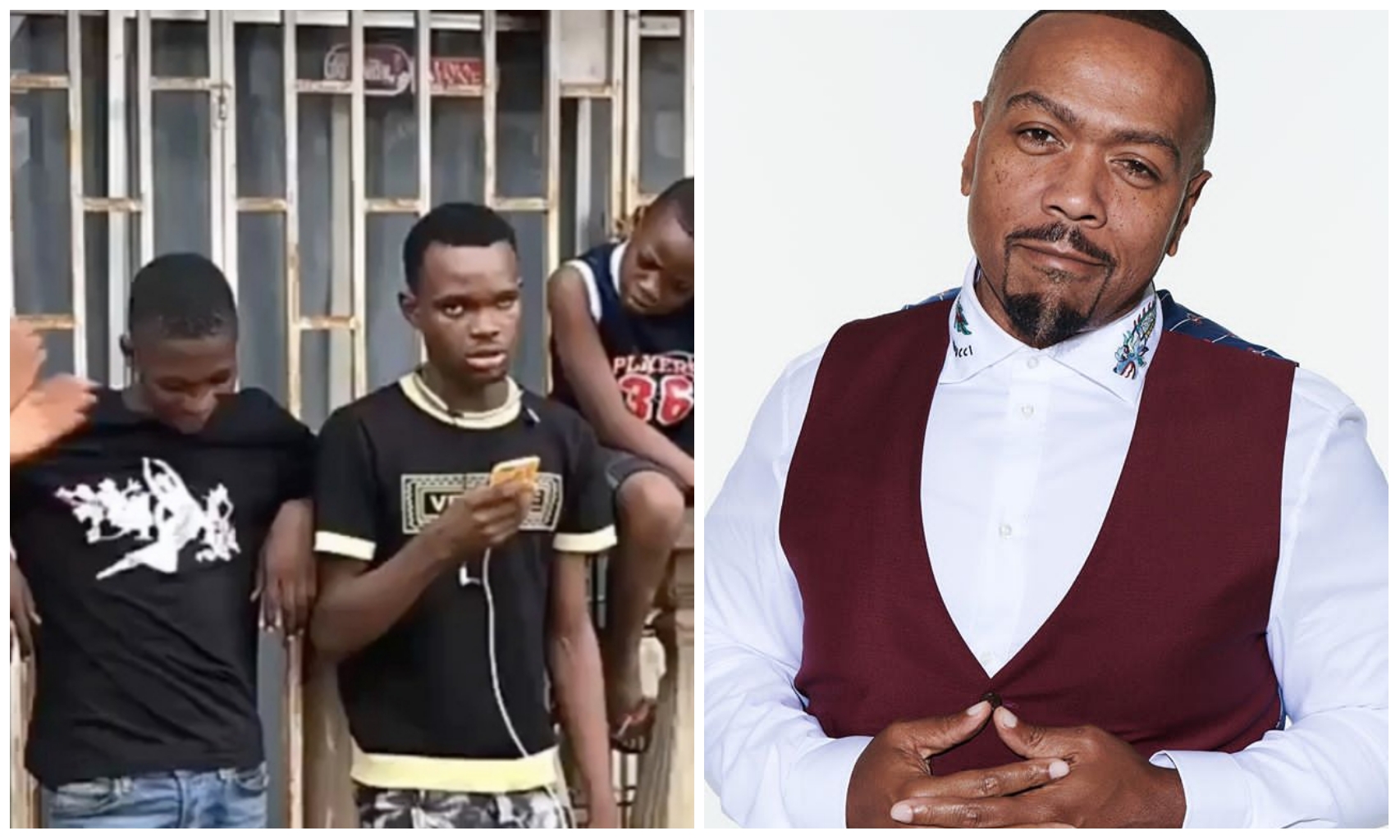 American music producer, Timbaland follows Nigerian young rapper, Oluwa Eddy, See their freestyle (Video)