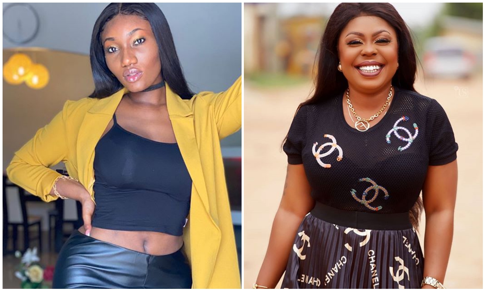 "Swear if Bullet has never had sex with you" – Afia Schwarzenegger dares Wendy Shay (Video)