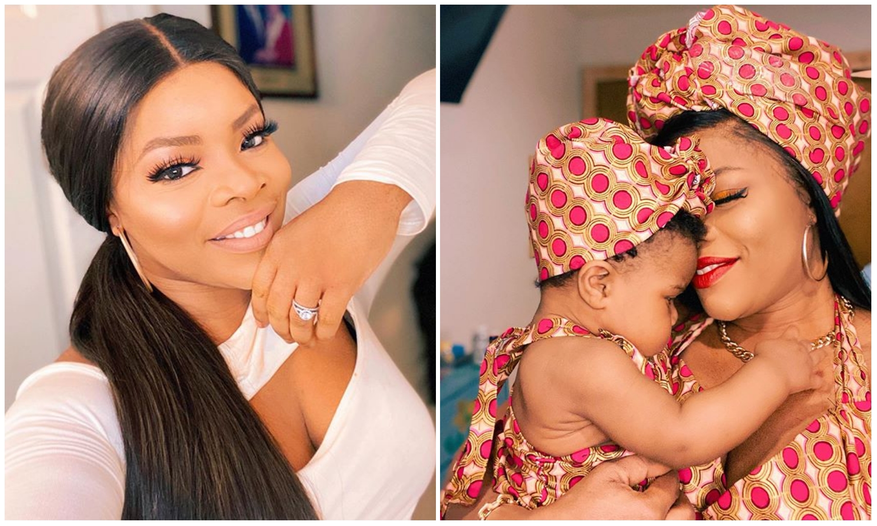 'Being a mum is my greatest achievement' – Laura Ikeji and daughter, Laurel stuns out in matching outfits (Photos)