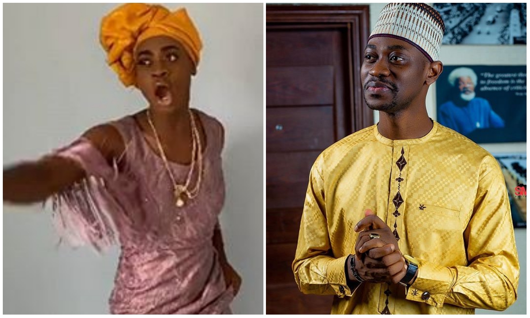 'If you are gay let us know' – Fans blast Adedimeji Lateef for getting into a female character