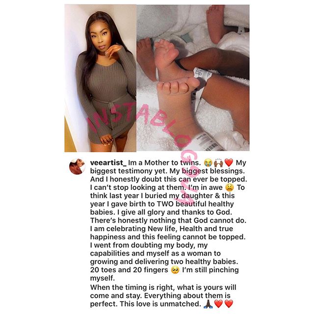 Nigerian singer, Vivian welcomes a set of twins years after she lost her daughter (Photos) 2 WhatsApp Image 2020 06 20 at 7.12.35 AM 1