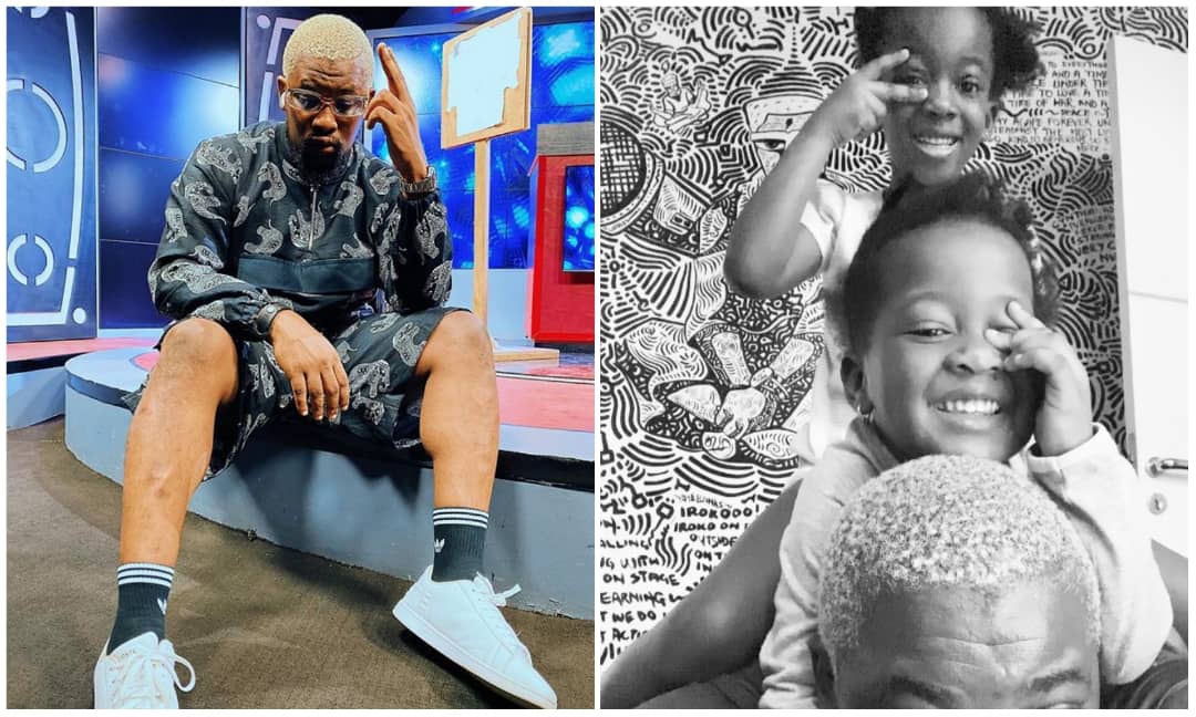 OAP Dotun spends priceless time with his cute daughters on father's day