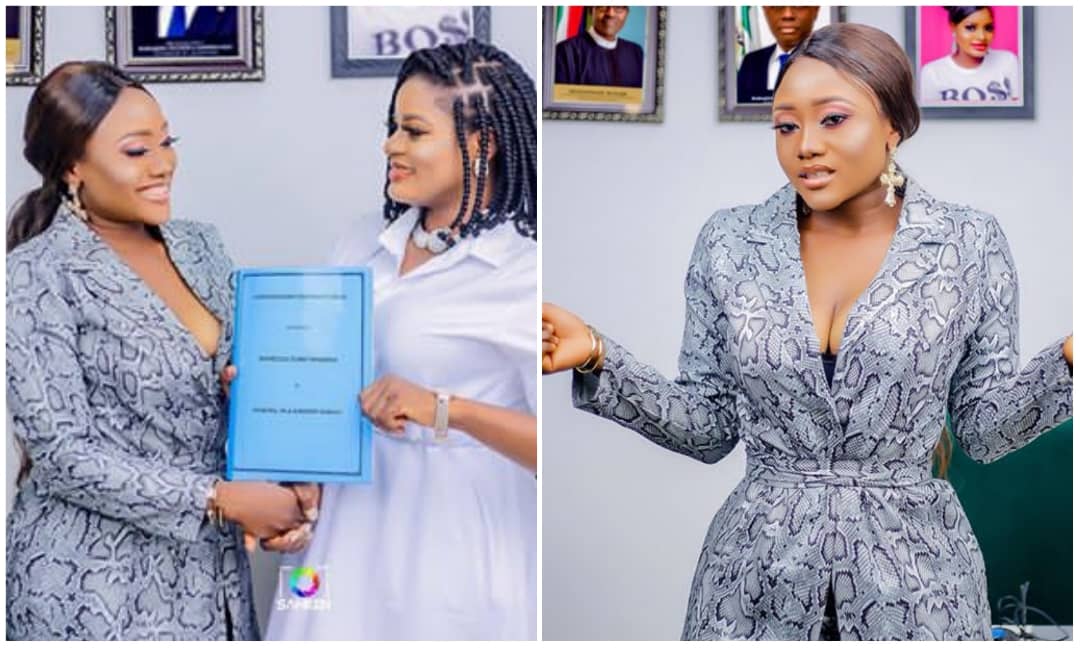 Actress Jumoke Samuel 'Apotieri' bags new endorsement deal with clothing line (Photos) 1 Actress Jumoke Samuel 'Apotieri' bags new endorsement deal with clothing line