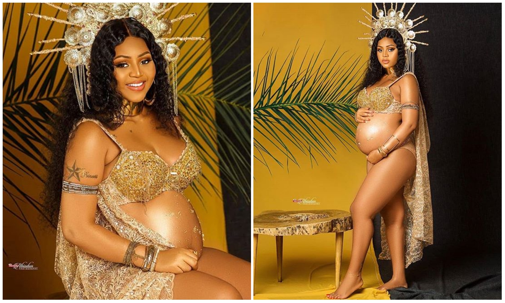 Regina Daniels shakes social media as she shares more sexy maternity pictures