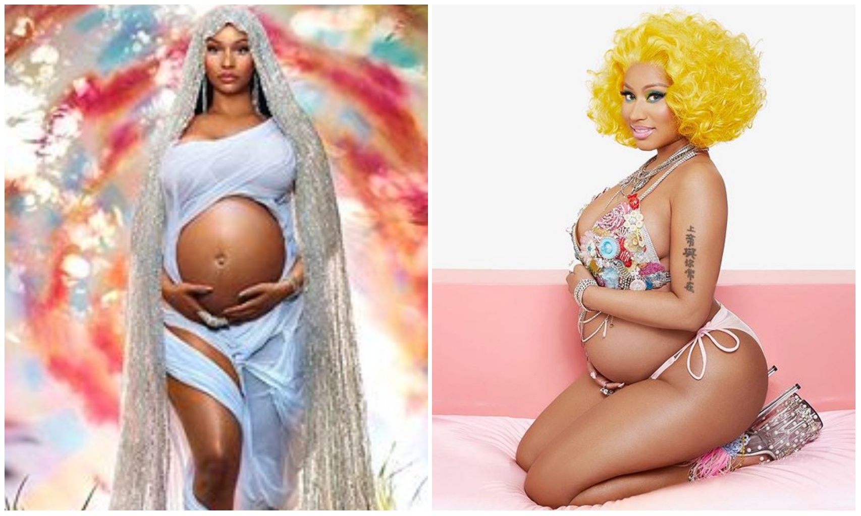 Nicki Minaj set to welcome first child with husband, flaunts baby bump (Photos)