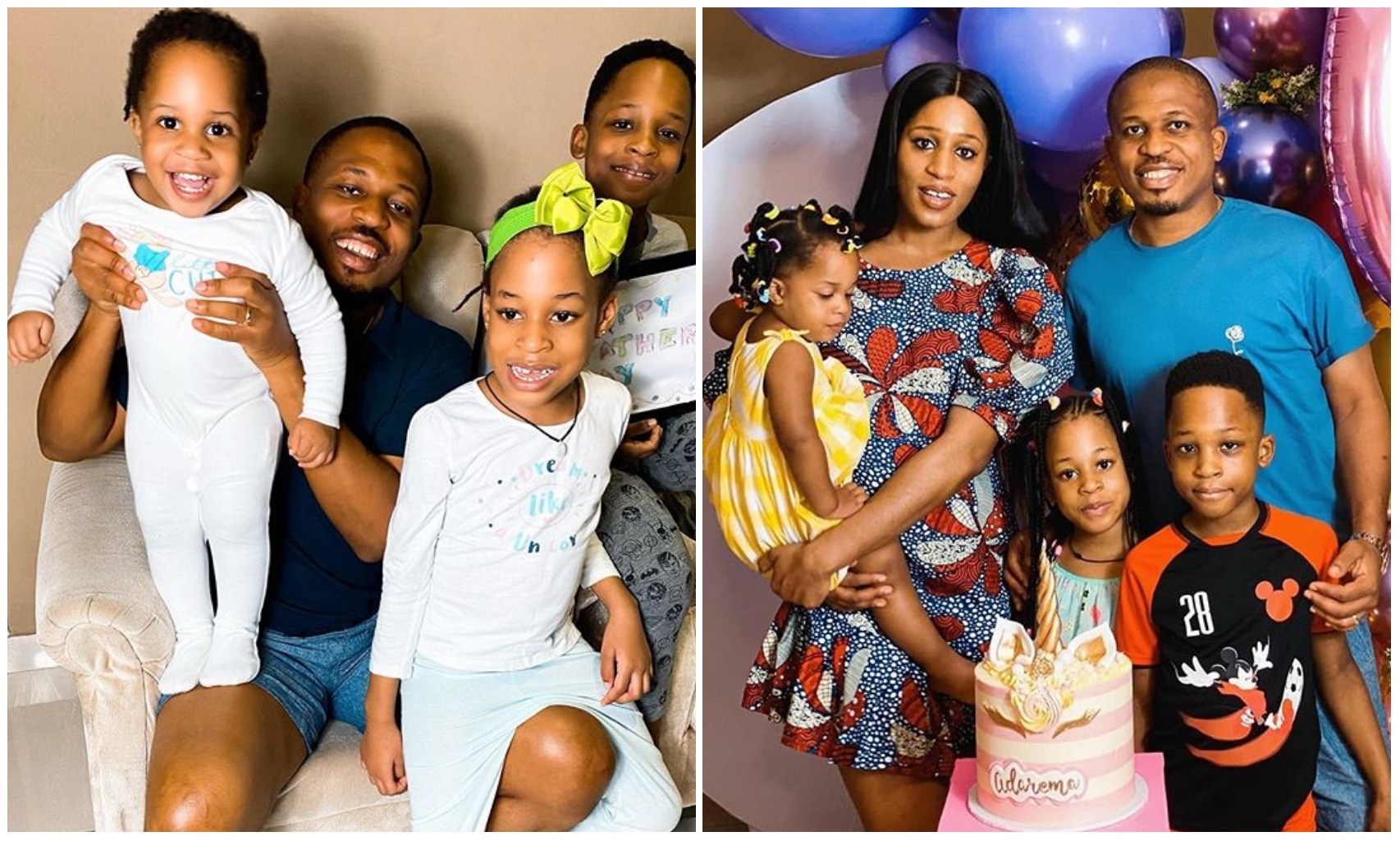 Singer Naeto C and wife celebrate their daughter's 6th birthday (Photos)