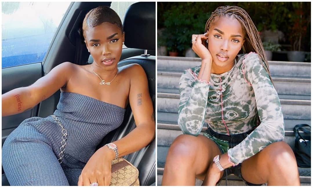 Father DMW's crush, Evss flaunt hot body in sexy blue bikini