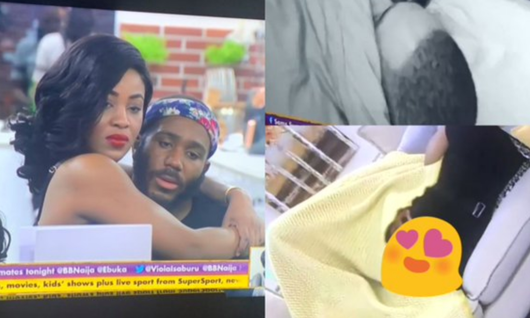 #BBNaija: Moment Erica exposed her bare butt as she enjoy steamy session with Kiddwaya (Video)