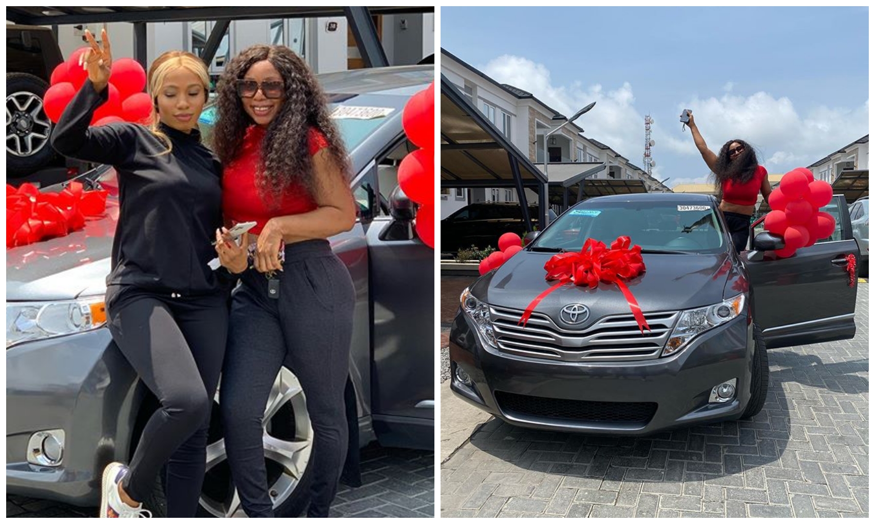 #BBNaija: Mercy gifts her sister Promise, a brand new car on her birthday (Photos)