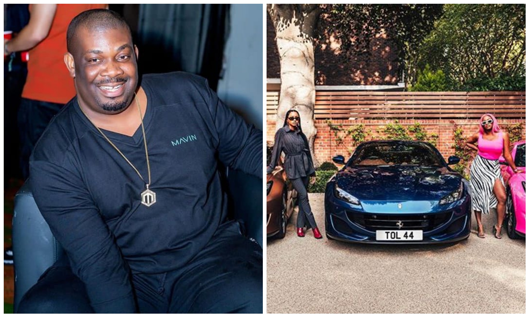 This type of enjoyment await my sperm – Don Jazzy reacts to Femi Otedola's Ferrari gift to his daughters