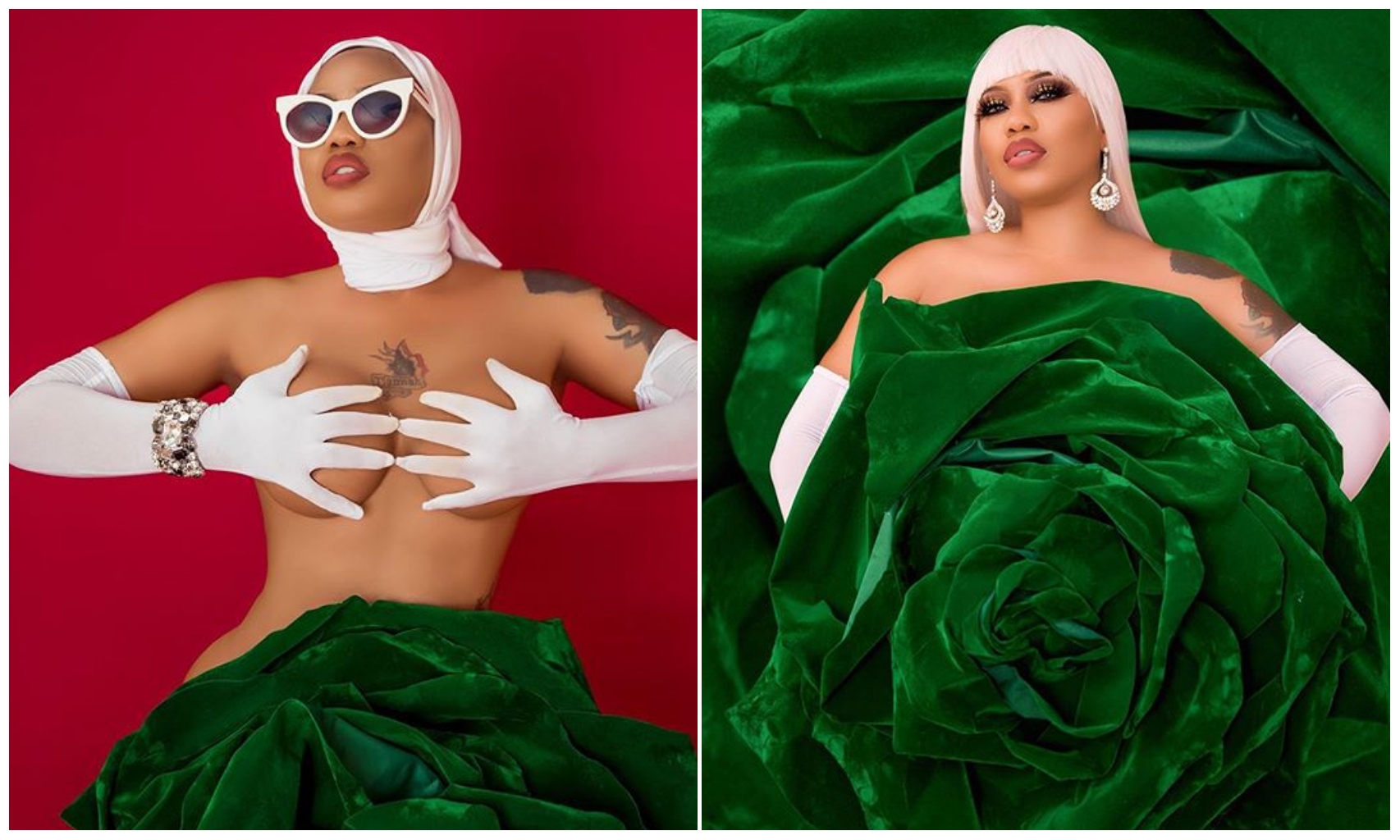 Toyin Lawani celebrates Nigeria's 60th Independence Day with new sultry photos