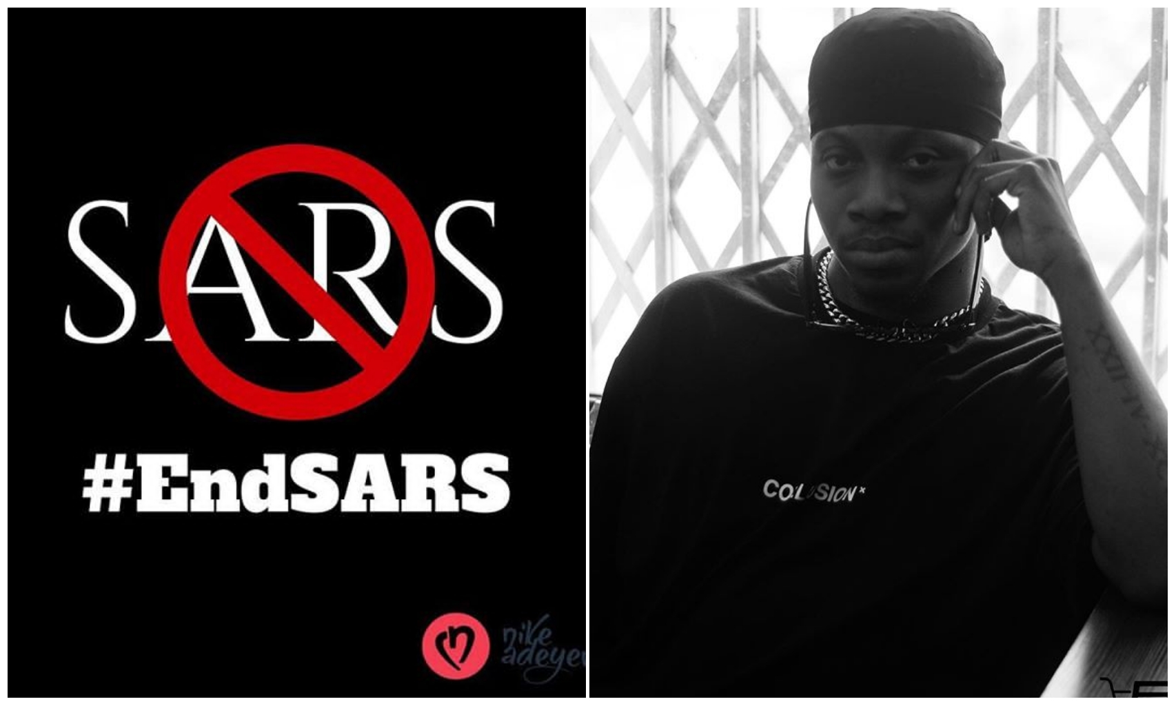 #EndSars: Singer Oxlade sustain severe injury as police shot at protesters in Lagos (Video)