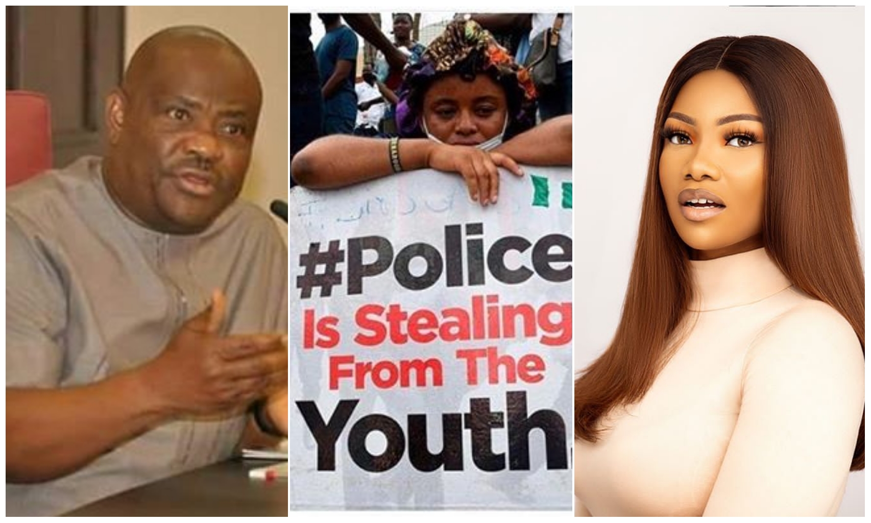 We have the right to protest – Tacha reacts to Gov. Wike' ban on EndSARS protest in Port Harcourt